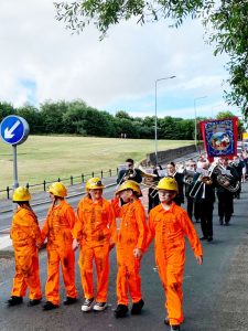 Marching to the memorial
